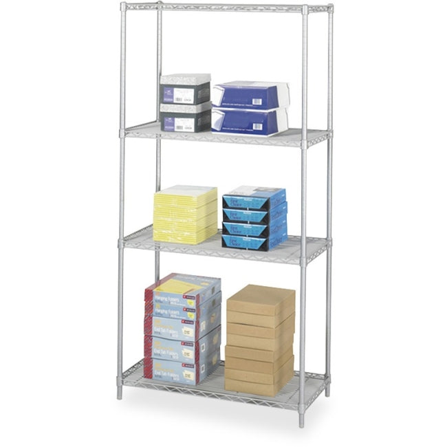 Industrial Wire Shelving - 36" x 18" - 4 x Shelf(ves) - Gray