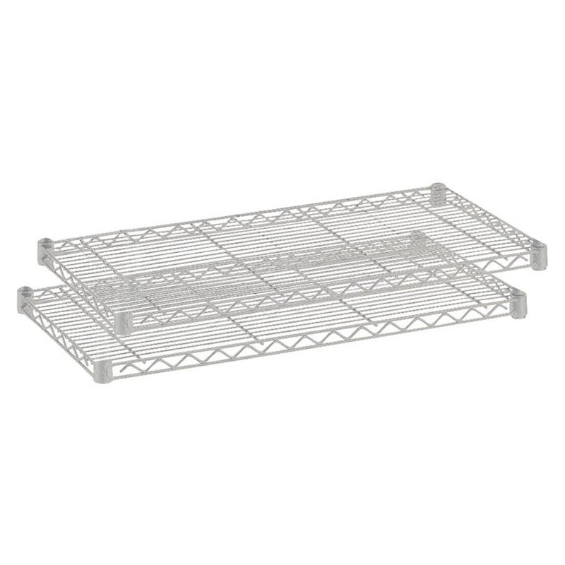 Safco Extra Shelf Pack - 48" x 18" x 1.5" - 2 x Shelf(ves) - 1250 lb Load Capacity - Gray - Powder Coated - Steel