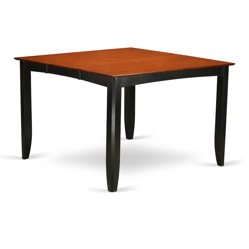 Fairwinds  Gathering  Counter  Height  Dining  Square  54"  Table  with  18"  Butterfly  Leaf  finished  in  Black  &  Cherry