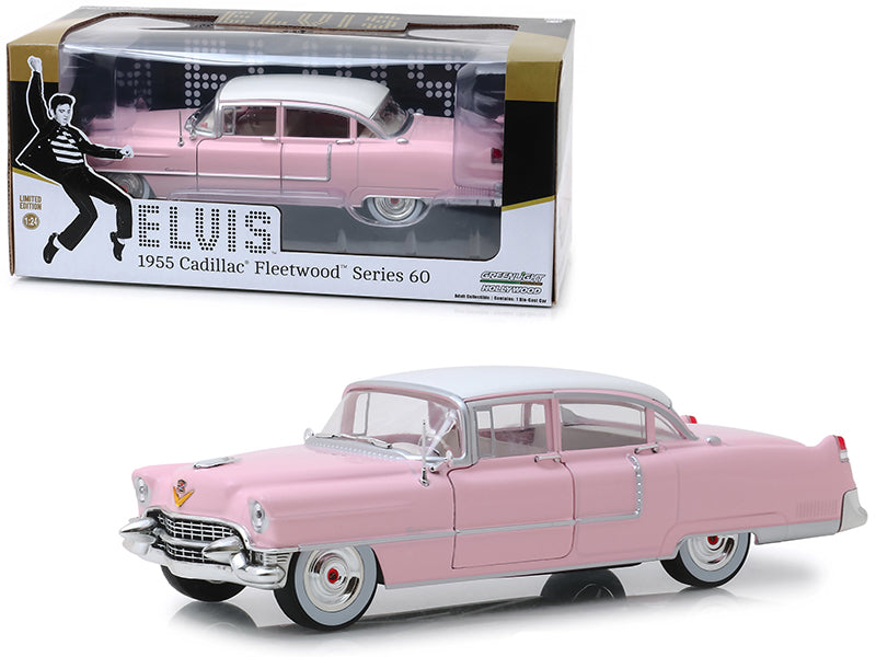 1955 Cadillac Fleetwood Series 60 Pink Cadillac Elvis Presley (1935-1977) 1/24 Diecast Model Car by Greenlight