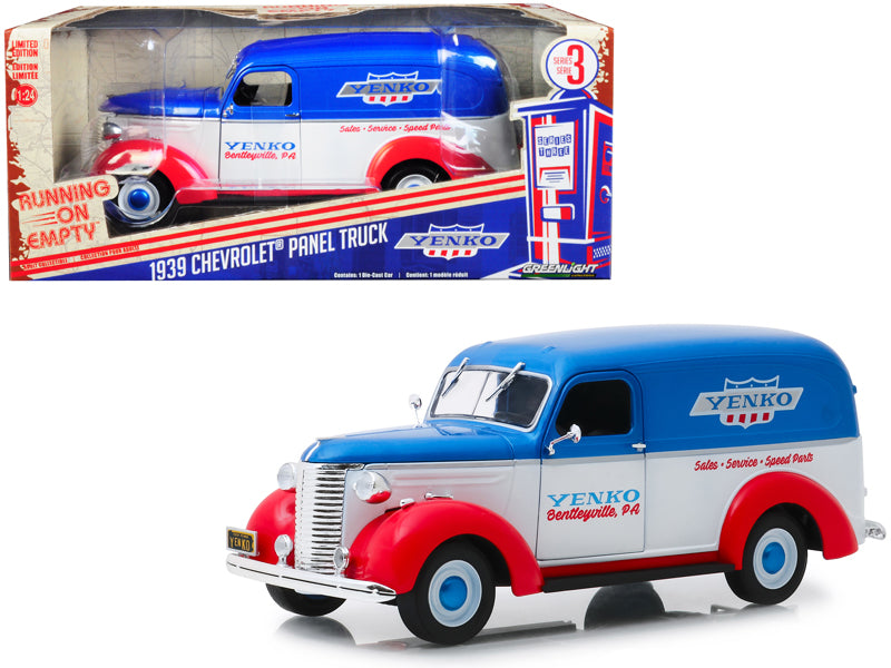 1939 Chevrolet Panel Truck Yenko Sales and Service Running on Empty Series 3 1/24 Diecast Model Car by Greenlight