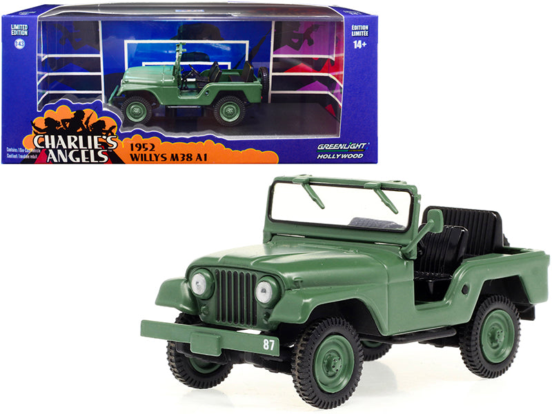 1952 Willys M38 A1 Matt Green Charlie's Angels (1976-1981) TV Series 1/43 Diecast Model Car by Greenlight