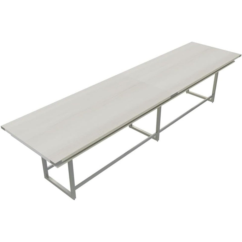 Mirella™ Conference Table, Standing-Height, 16’ White Ash