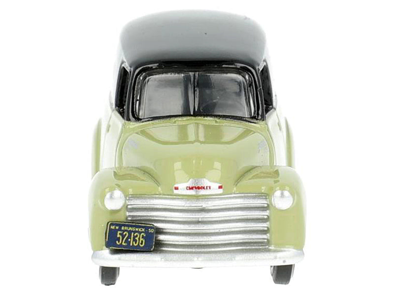 1950 Chevrolet Panel Van Speciality Foods Light Green and Black 1/87 (HO) Scale Diecast Model Car by Oxford Diecast