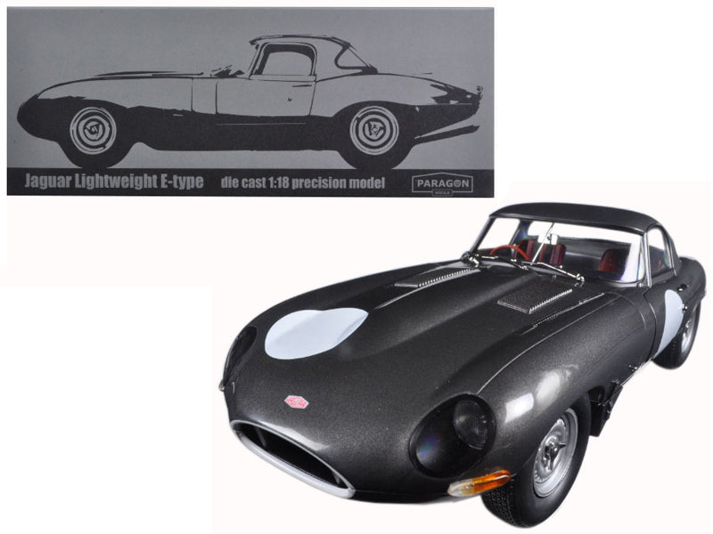 Jaguar Lightweight E-Type Continuation Gunmetal 1/18 Diecast Model Car  by Paragon