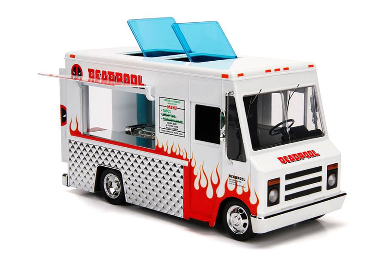 Deadpool Taco Truck with Deadpool Diecast Figurine "Marvel" Series 1/24 Diecast Model by Jada