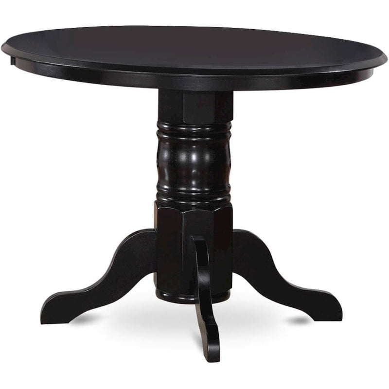 Shelton  Round    Kitchen  Table  42"  Diameter  In  Black  Finish