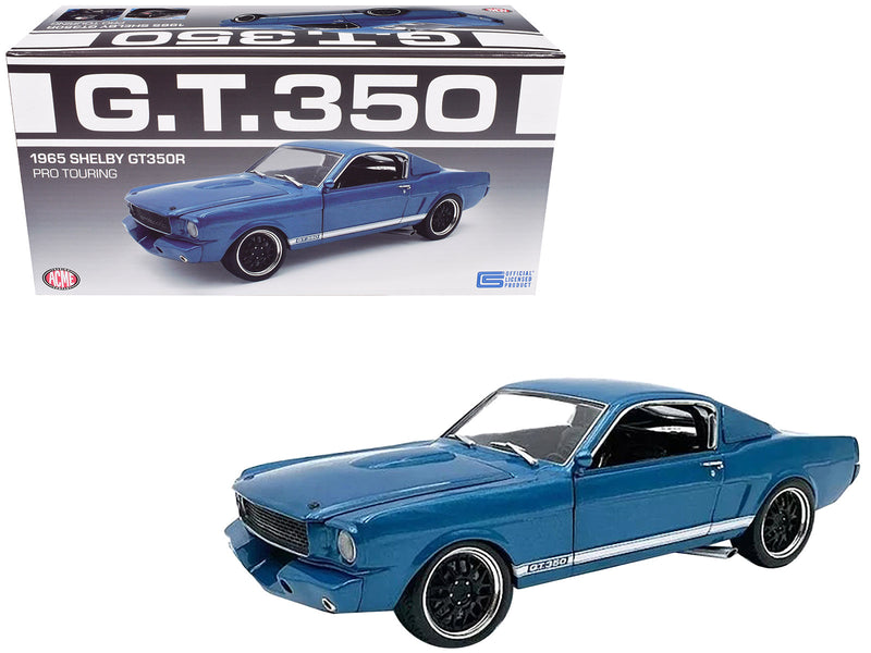 1965 Shelby GT350R Pro Touring Blue Metallic Limited Edition to 372 pieces Worldwide 1/18 Diecast Model Car by ACME