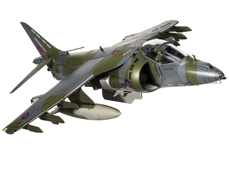 British Aerospace Harrier GR9A Aircraft "ZG506/P77 Ninja 1 RAF Cottesmore Final Flight Retirement Scheme" (2010) Royal Air Force "The Aviation Archive" Series 1/48 Diecast Model by Corgi