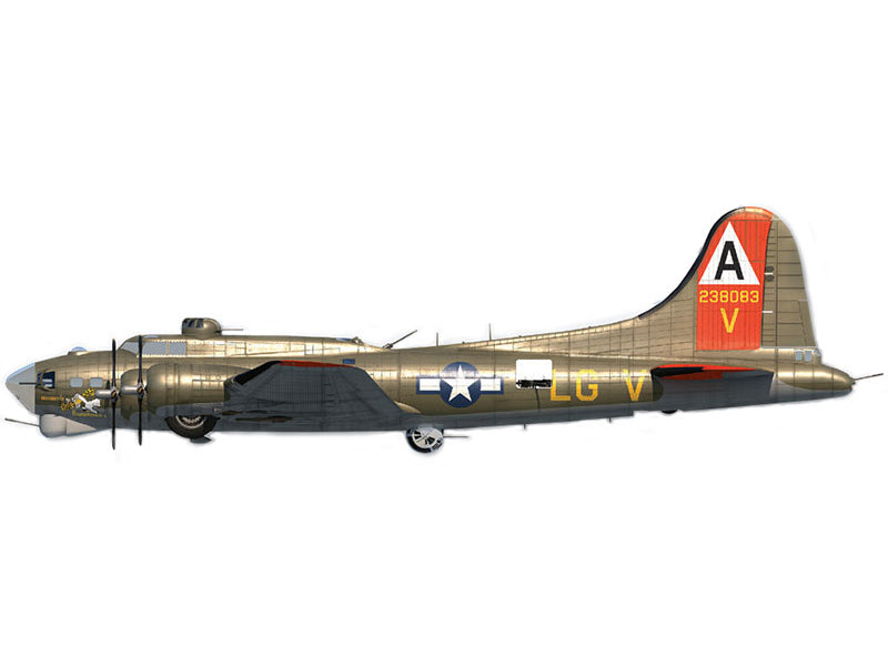 Boeing B-17G Flying Fortress Bomber Aircraft "Man O' War II 323rd Bomb Squadron 91st Bomb Group" United States Army Air Forces 1/72 Diecast Model by Air Force 1