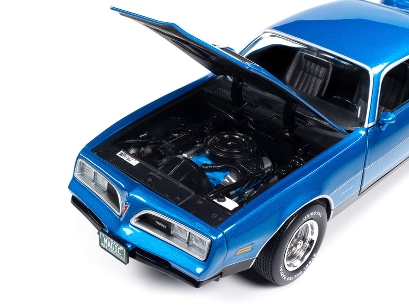 1978 Pontiac Firebird Formula Martinique Blue Metallic "American Muscle" Series 1/18 Diecast Model Car by Auto World