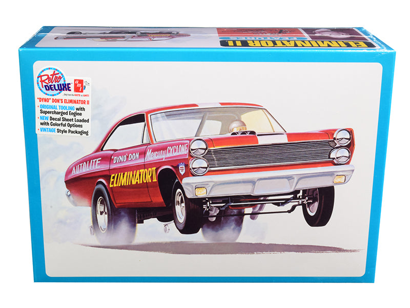 Skill 2 Model Kit Mercury Cyclone Funny Drag Car Dyno Don Nicholson's Eliminator II 1/25 Scale Model by AMT