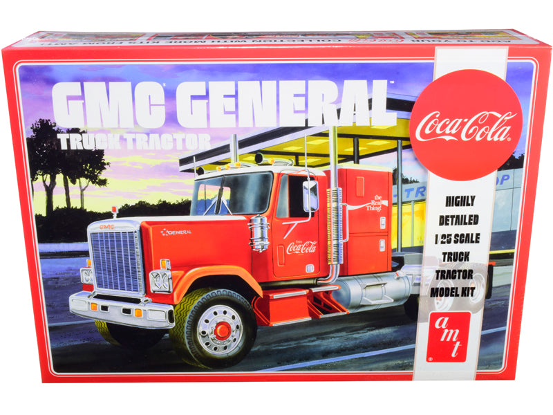 Skill 3 Model Kit GMC General Truck Tractor Coca-Cola 1/25 Scale Model by AMT