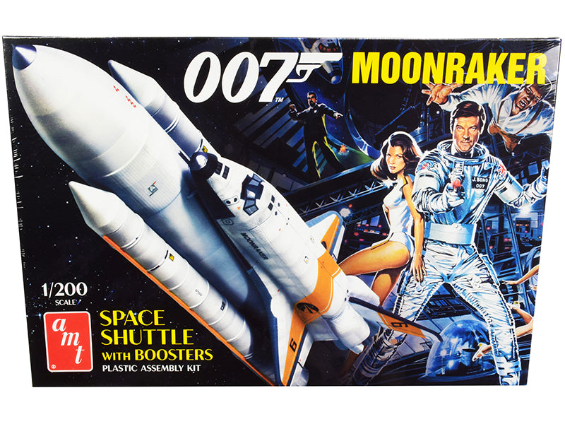 Skill 2 Model Kit Space Shuttle with Boosters Moonraker (1979) Movie (James Bond 007) 1/200 Scale Model by AMT