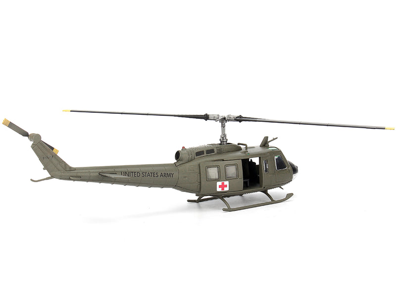 Bell UH-1H Iroquois "Huey" Helicopter "57th Medical Detachment 'Dustoff' Vietnam" (1967) United States Army 1/72 Diecast Model by Bless Wing