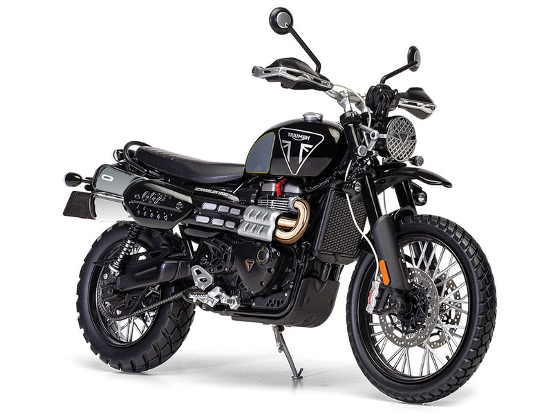 Triumph Scrambler 1200 "Bond Edition" Motorcycle Black 007 James Bond "No Time to Die" (2021) Movie 1/12 Diecast Model by Corgi