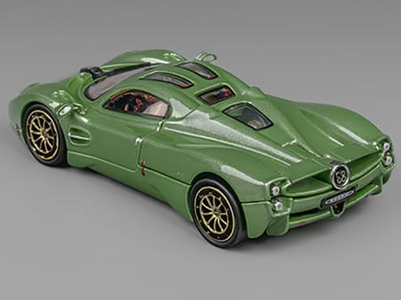 Pagani Utopia Green Metallic 1/64 Diecast Model Car by CM Models