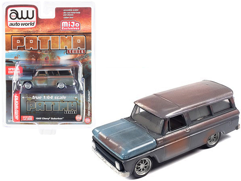 1965 Chevrolet Suburban (Weathered Rust) Patina Series Limited Edition to 3600 pieces Worldwide 1/64 Diecast Model Car by Auto World