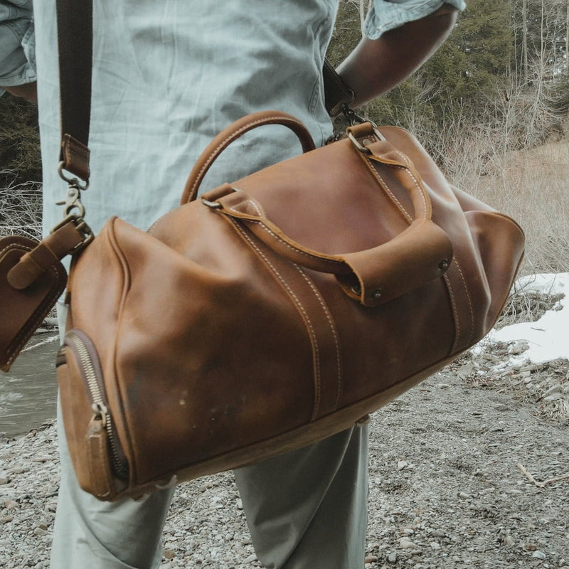 The Dagny Weekender | Large Leather Duffle Bag