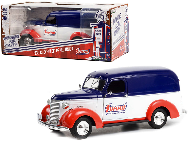 1939 Chevrolet Panel Truck Summit Racing Equipment Running on Empty Series 5 1/24 Diecast Model by Greenlight