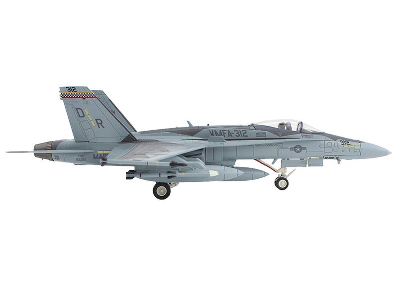 McDonnell Douglas F/A-18C Hornet Aircraft "VMFA-312 MCAS Iwakuni Yamaguchi Japan" (2022) United States Marines "Air Power Series" 1/72 Diecast Model by Hobby Master