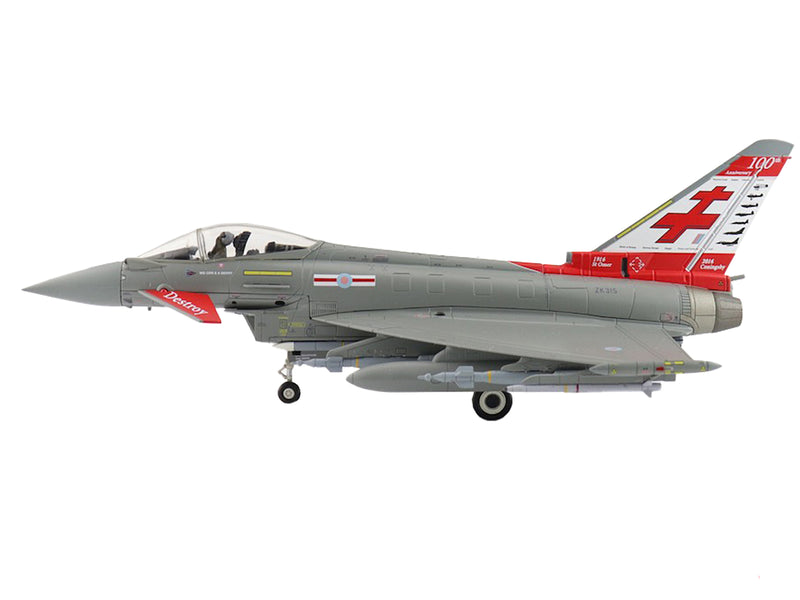 Eurofighter Typhoon Fighter Aircraft "ZK315 41 Squadron RAF Coningsby" (2015) Royal Air Force "Air Power Series" 1/72 Diecast Model by Hobby Master