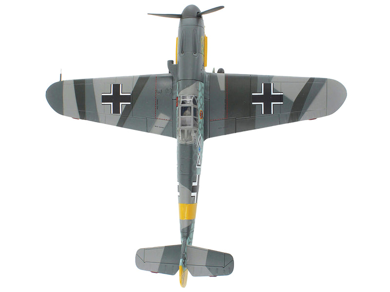 Messerschmitt Bf 109F-2 Fighter Aircraft "JG 3 Hans Von Hahn Russia" (1941) German Luftwaffe "Air Power Series" 1/48 Diecast Model by Hobby Master