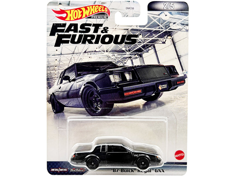 1987 Buick Regal GNX Black "Fast & Furious" Series Diecast Model Car by Hot Wheels