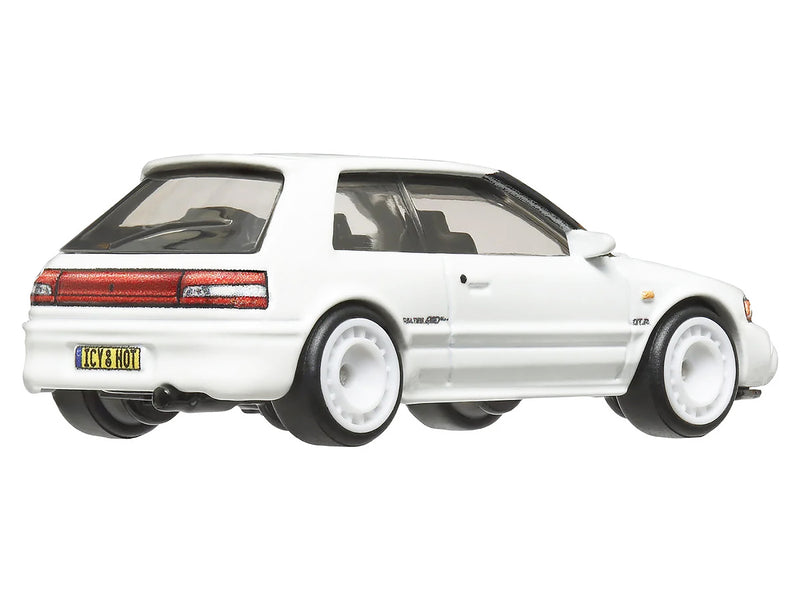 Mazda 323 GTR RHD (Right Hand Drive) White "Boulevard" Series Diecast Model Car by Hot Wheels