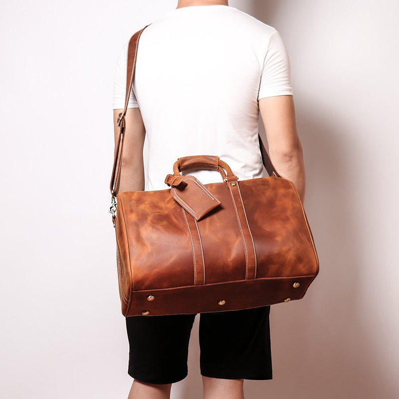 The Brandt Weekender | Small Leather Duffle Bag