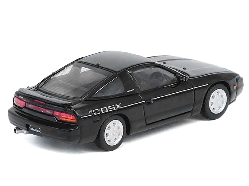 Nissan 180SX RHD (Right Hand Drive) Black 1/64 Diecast Model Car by Inno Models