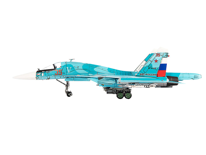 Sukhoi Su-34 Fullback Bomber Aircraft "Ukraine War" (2022) Russian Air Force 1/72 Diecast Model by JC Wings