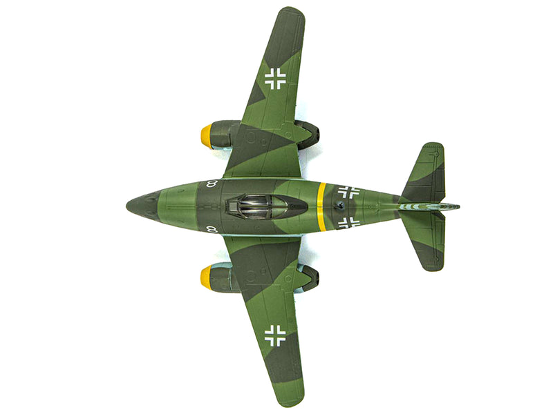 Messerschmitt Me 262 Fighter Aircraft "White 8 258 aerial victory ace Walter Nowotny Kommando Nowotny Germany" (1944) German Luftwaffe 1/72 Diecast Model Airplane by Luppa