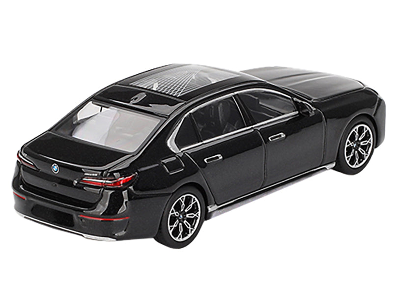 BMW i7 xDrive60 Black Sapphire Limited Edition 1/64 Diecast Model Car by Mini GT