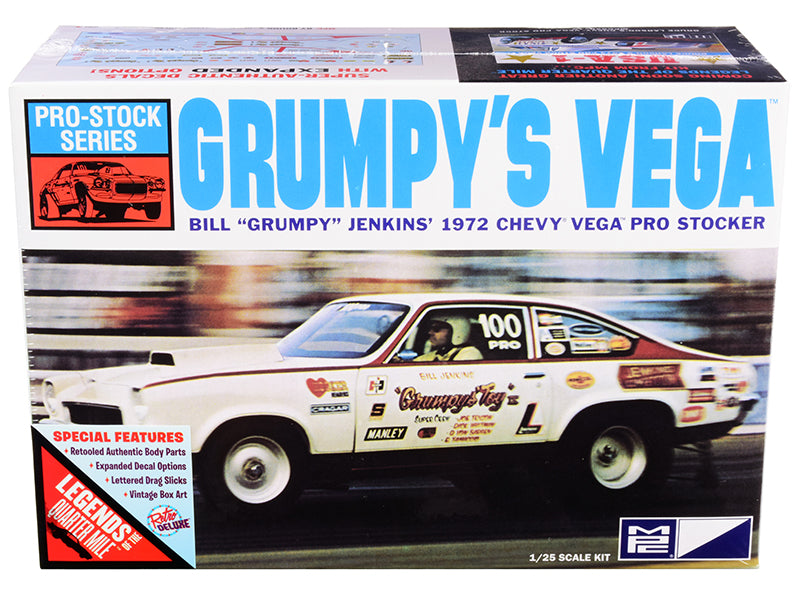 Skill 2 Model Kit 1972 Chevrolet Vega Pro Stock Bill Grumpy Jenkins' Legends of the Quarter Mile 1/25 Scale Model by MPC