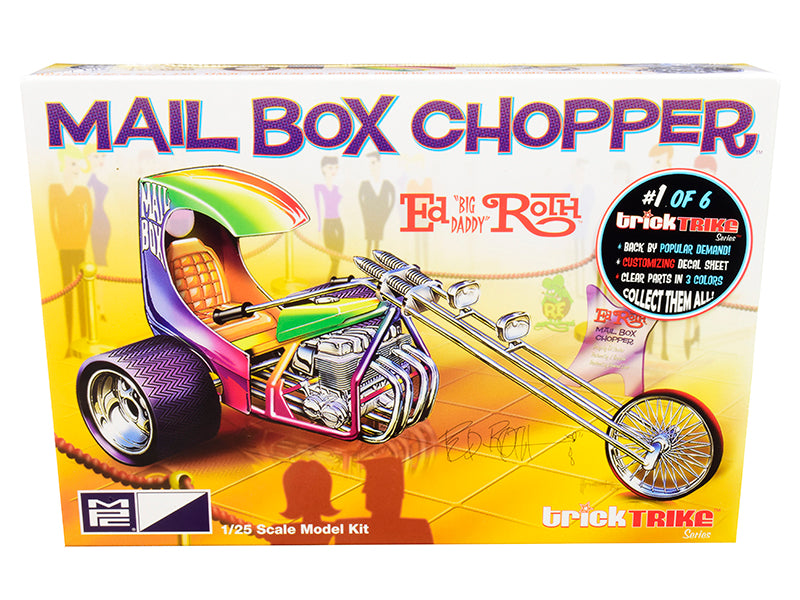 Skill 2 Model Kit Mail Box Chopper Trike (Ed Big Daddy Roth's) Trick Trikes Series 1/25 Scale Model by MPC