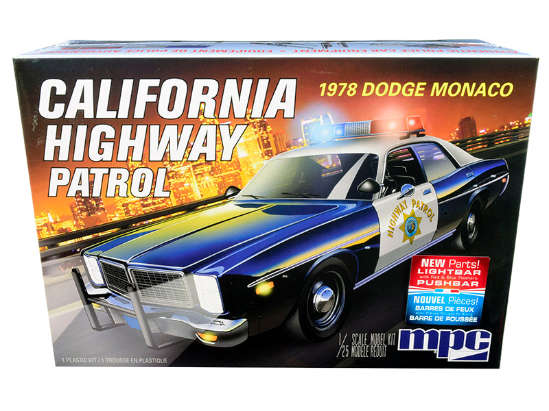 Skill 2 Model Kit 1978 Dodge Monaco CHP (California Highway Patrol) Police Car 1/25 Scale Model by MPC