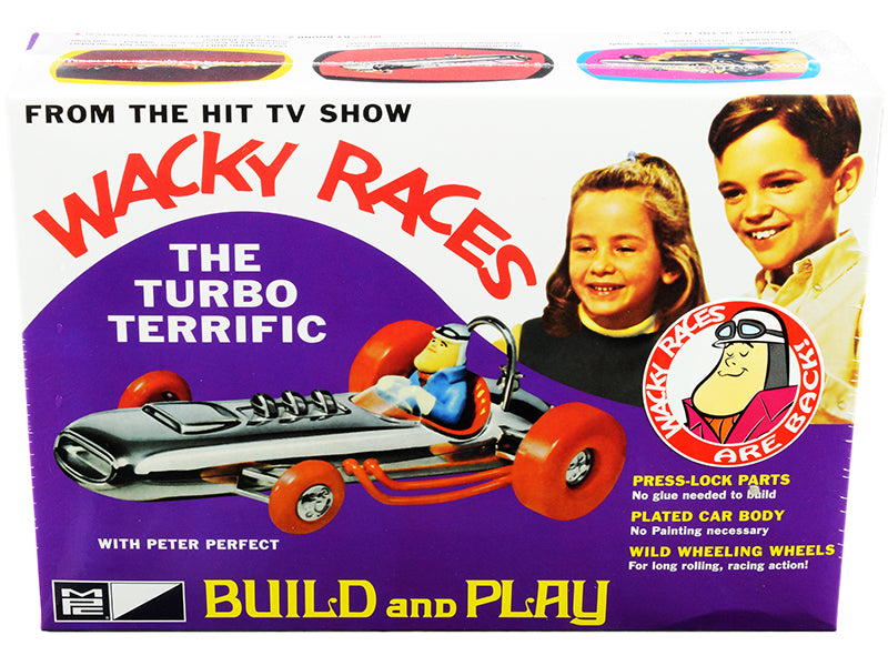 Skill 2 Snap Model Kit The Turbo Terrific with Peter Perfect Figurine Wacky Races (1968) TV Series 1/25 Scale Model by MPC