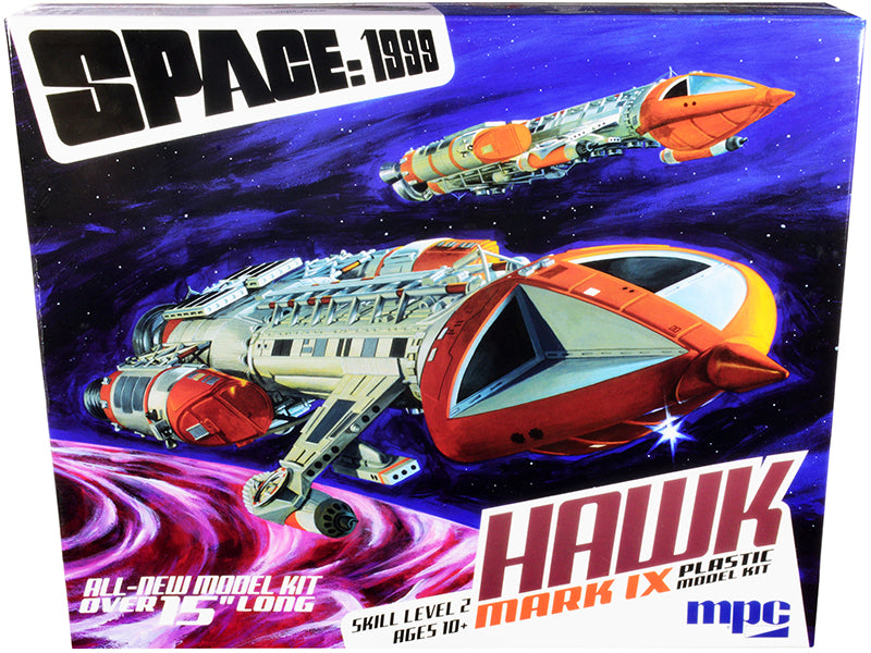 Skill 2 Model Kit Hawk Mark IX Space Fighter Space: 1999 (1975-1977) TV Show 1/48 Scale Model by MPC