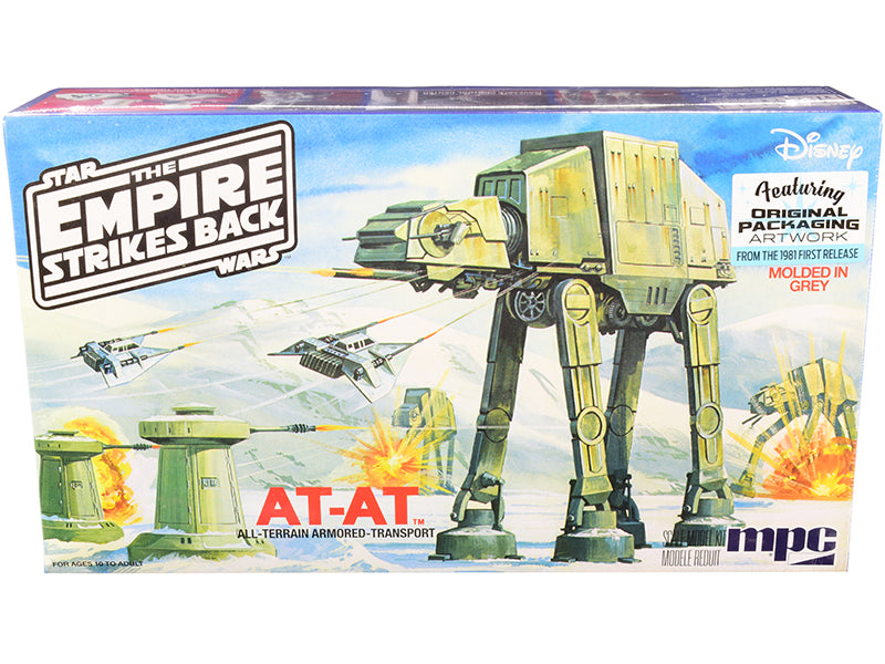 Skill 2 Model Kit AT-AT (All-Terrain Armored-Transport) Star Wars: The Empire Strikes Back (1980) Movie 1/100 Scale Model by MPC