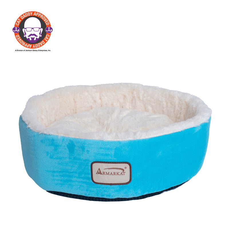 Armarkat 15 Soft Plush Round Dount Cat Beds, Dog Cuddler C12HTL/MB