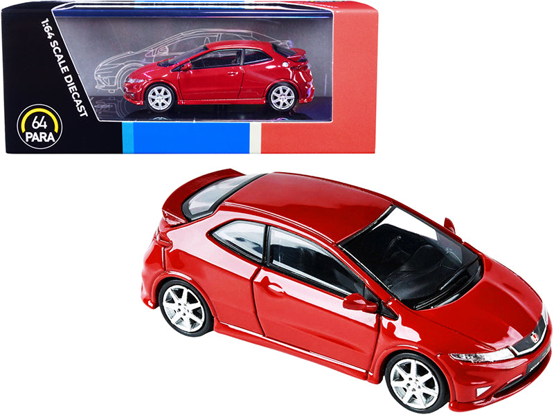 Honda Civic Type R FN2 Euro Milano Red 1/64 Diecast Model Car by Paragon