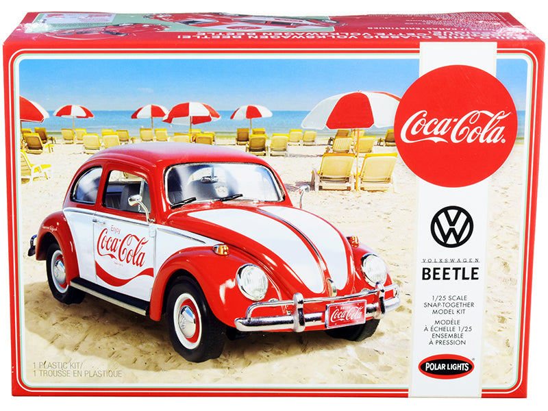 Skill 3 Snap Model Kit Volkswagen Beetle Coca-Cola 1/25 Scale Model by Polar Lights