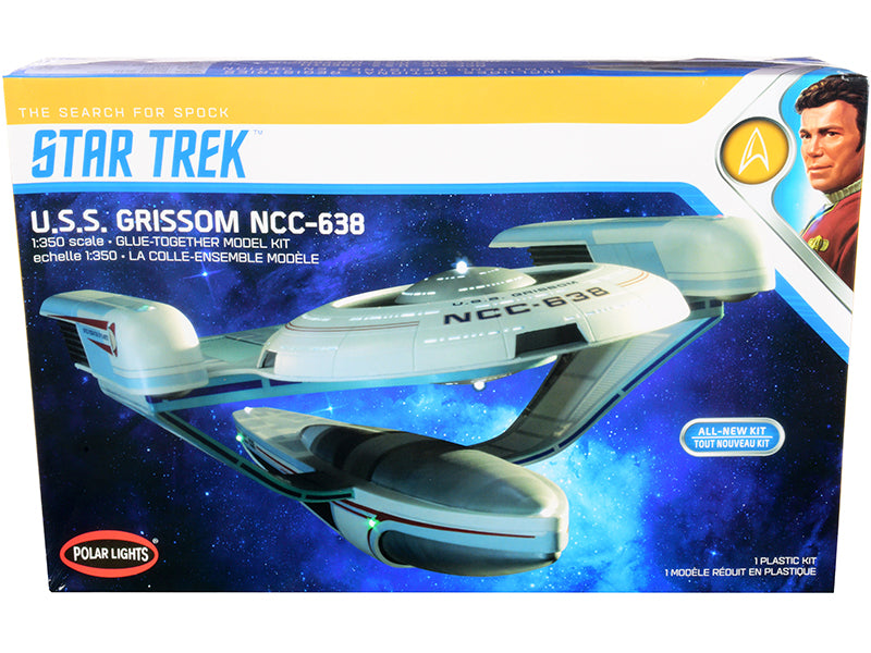 Skill 2 Model Kit U.S.S. Grissom NCC-638 Starship Star Trek III: The Search for Spock (1984) Movie 1/350 Scale Model by Polar Lights