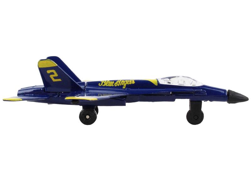 McDonnell Douglas F/A-18A Hornet Fighter Aircraft Blue "United States Navy Blue Angels