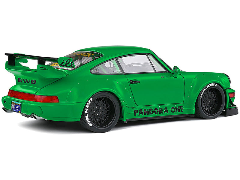 2011 Porsche 964 RWB "Pandora One" Matt Green with Graphics 1/18 Diecast Model Car by Solido