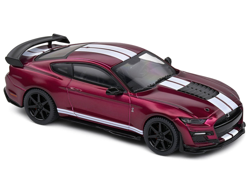 Shelby Mustang GT500 Fast Track Candy Purple with White Stripes 1/43 Diecast Model Car by Solido