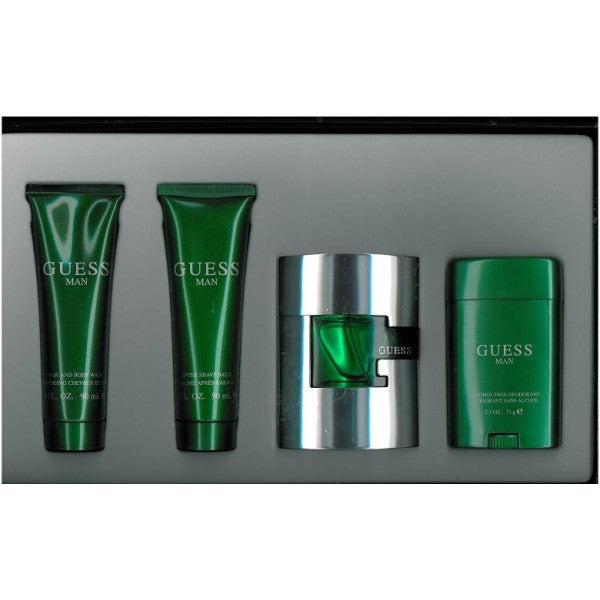 GIFT/SET GUESS 4PCS ( 2.5 FL Perfume By PARLUX For MEN