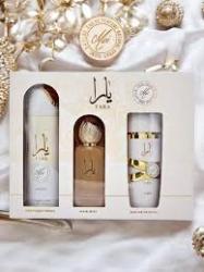 LATTAFA YARA MOI: 3 PC SET 3.4 EDP SPRAY + 6.8 DEO SPRAY + HAIR MIST WOMEN. Perfume By  For