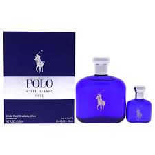 GIFT/SET POLO BLUE 2 PCS.  4.2 FL Perfume By RALPH LAUREN For MEN